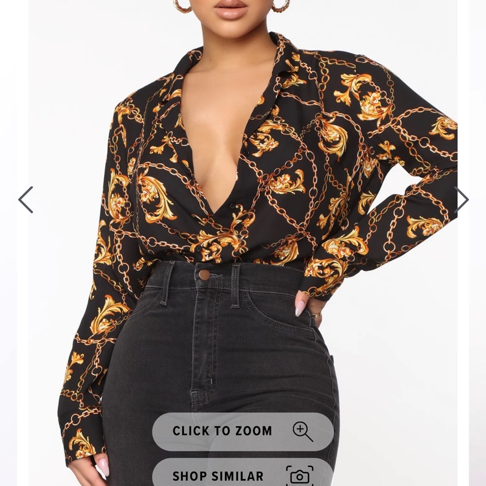 Fashion nova top- NEW WITH tags- size L